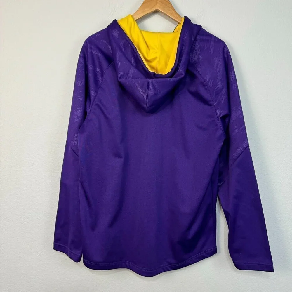 NFL Team Apparel Mens Minnesota Vikings Pullover Long Sleeve Hoodie Purple Large